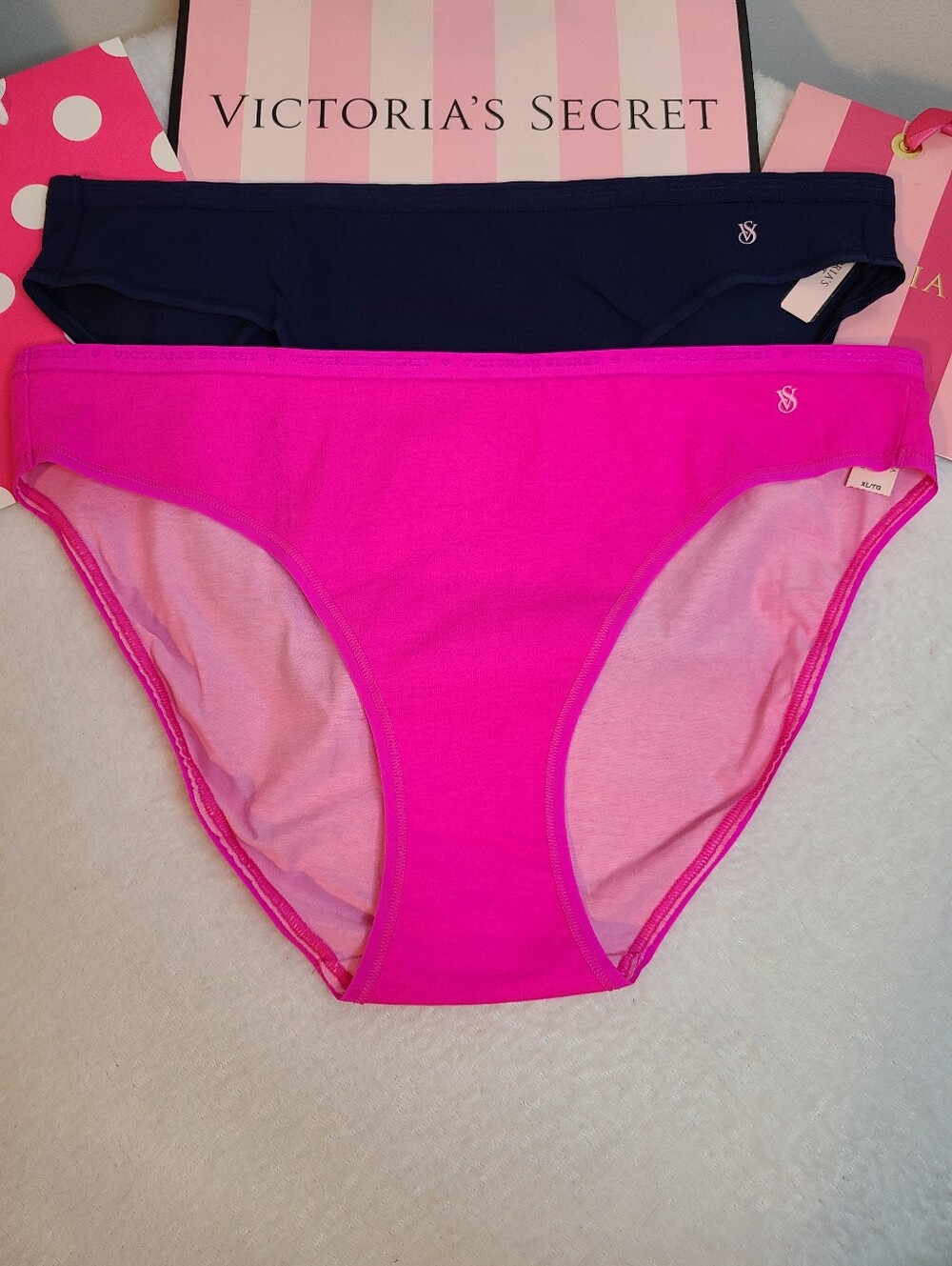 Y2K Victoria's Secret 2pk Signature Cotton Classic Bikini Panties Size XL